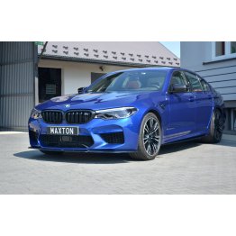 Накладка сплиттер на передний бампер Вариант2 на BMW M5 F90